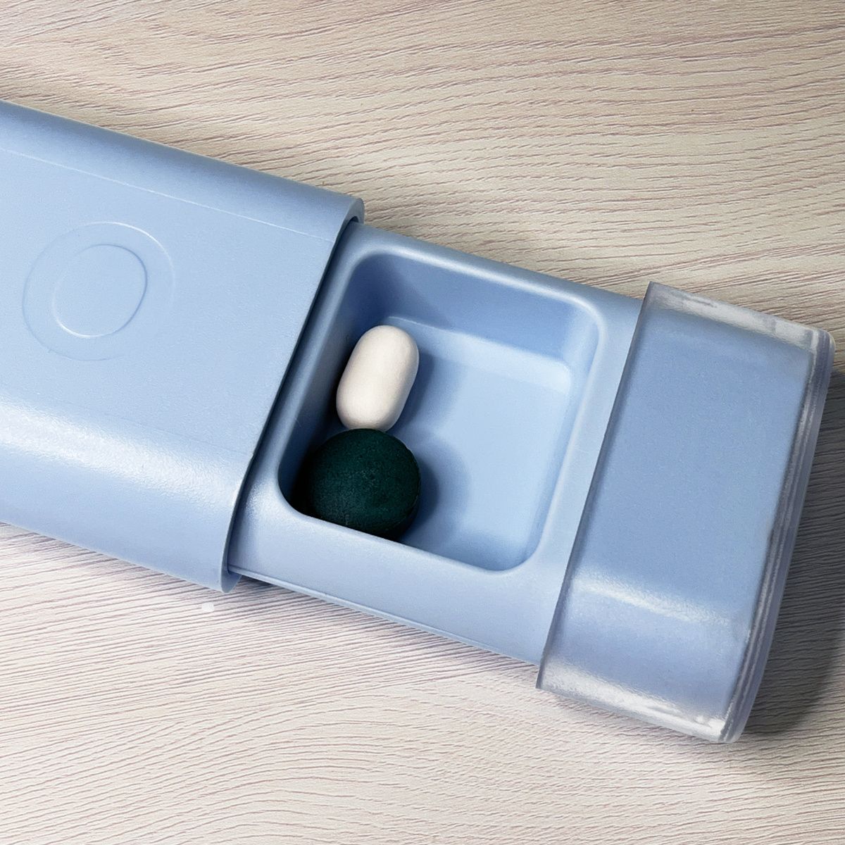 Органайзер для таблеток МВМ My Home PC-13 1 день, 11,5х4,2х1,8 см, голубой (PC-14 COLOR) - фото 8