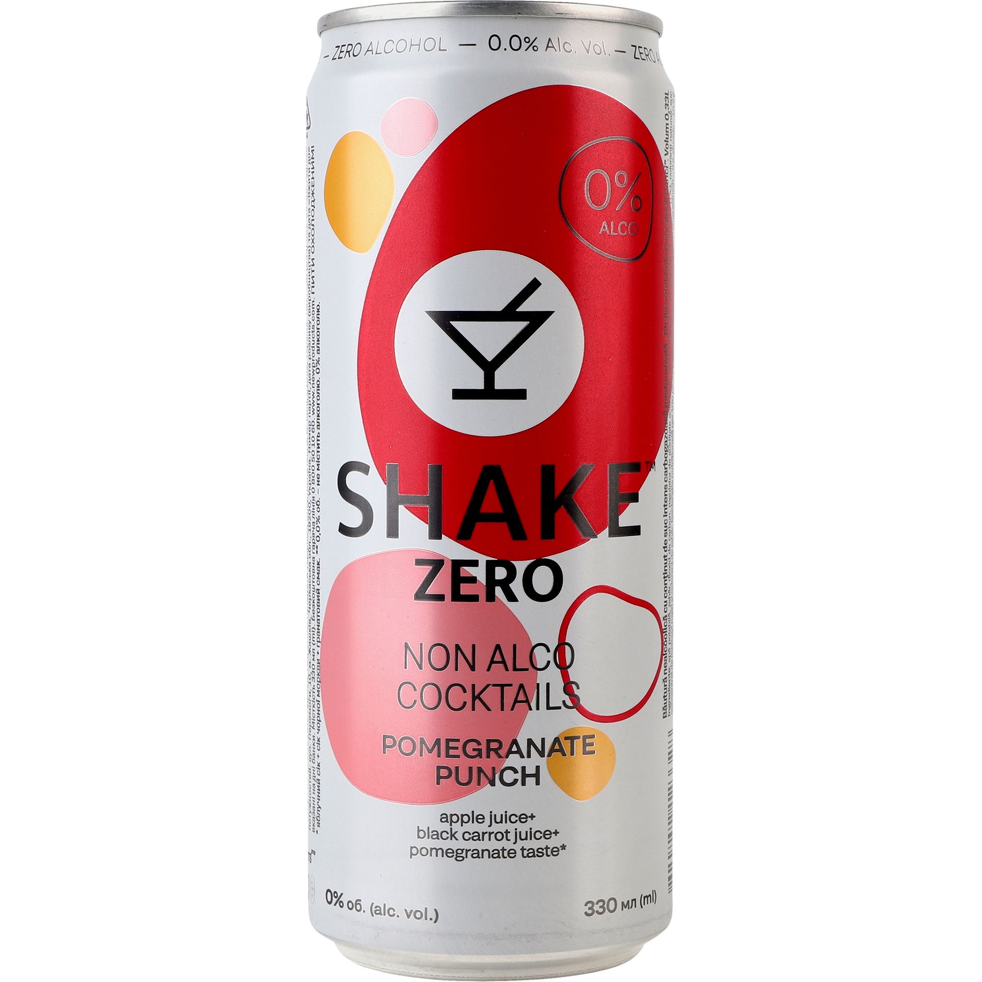 Напиток сокосодержащий Shake Zero Pomegranate Punch сильногазированный 330 мл (950046) - фото 1
