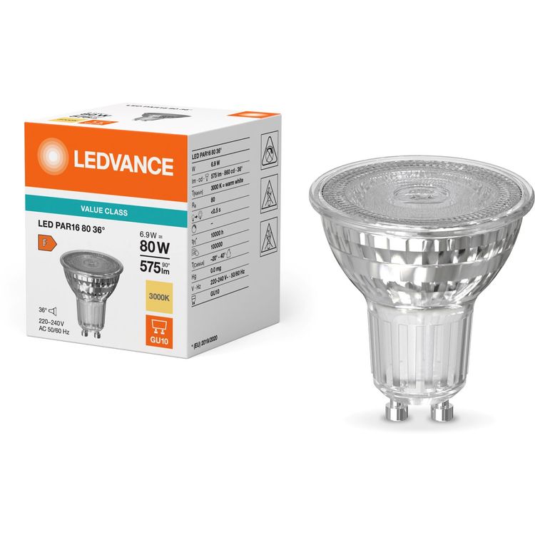 Лампа Ledvance LED GU10 PAR16 (4099854054822) - фото 3