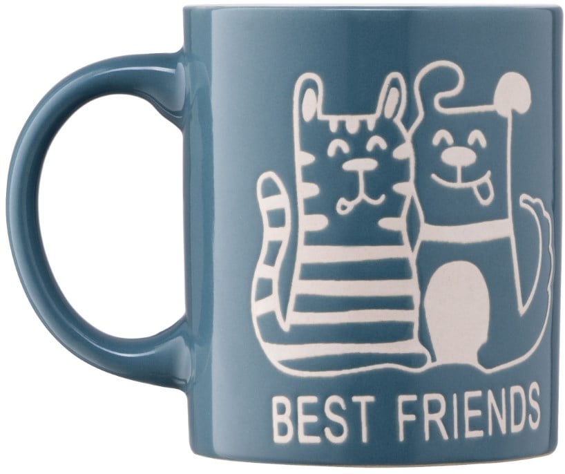 Чашка Ardesto Best friends, 330 мл, синий (AR3471BL) - фото 4