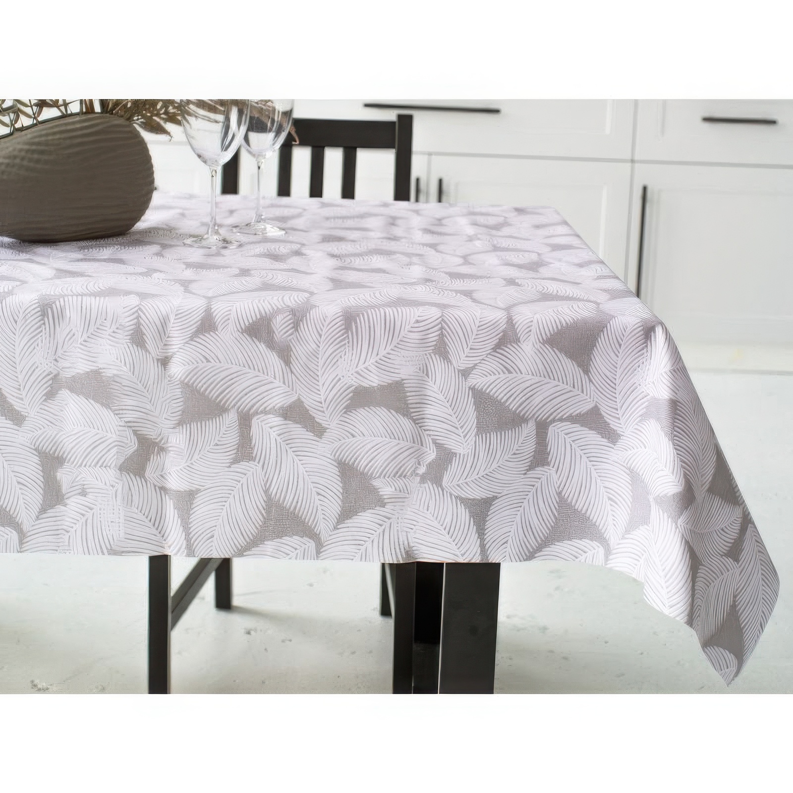 Скатертина водовідштовхувальна Lefard Home Textile Pineto gris 140х240 см(715-312) - фото 4