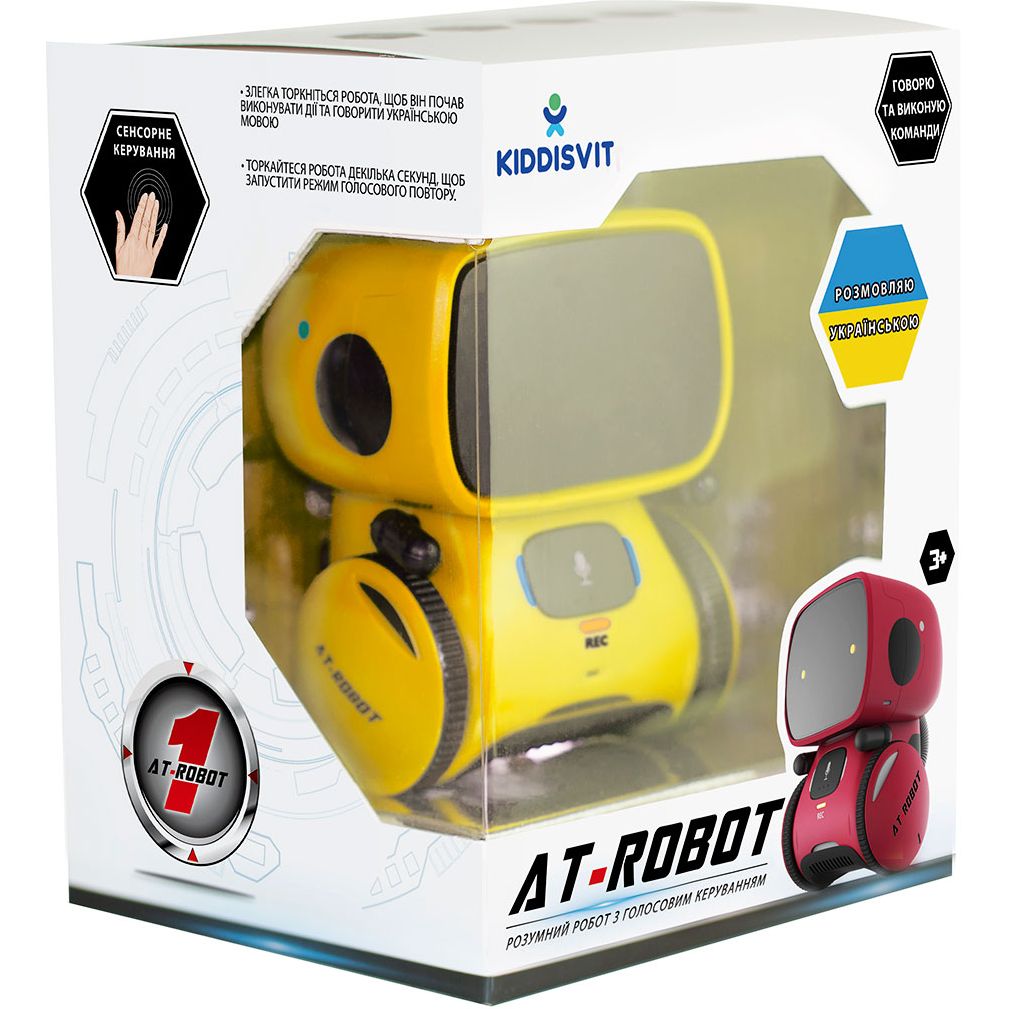 Интерактивный робот AT-Robot, с голосовым управлением, укр. язык, желтый (AT001-03-UKR) - фото 10