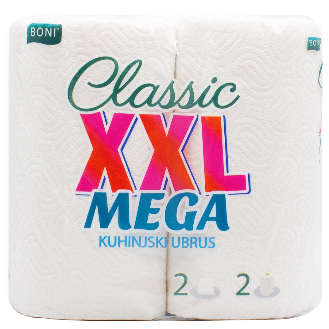 Бумажные полотенца Boni Classic XXL Mega, двухслойные, 2 рулона - фото 1