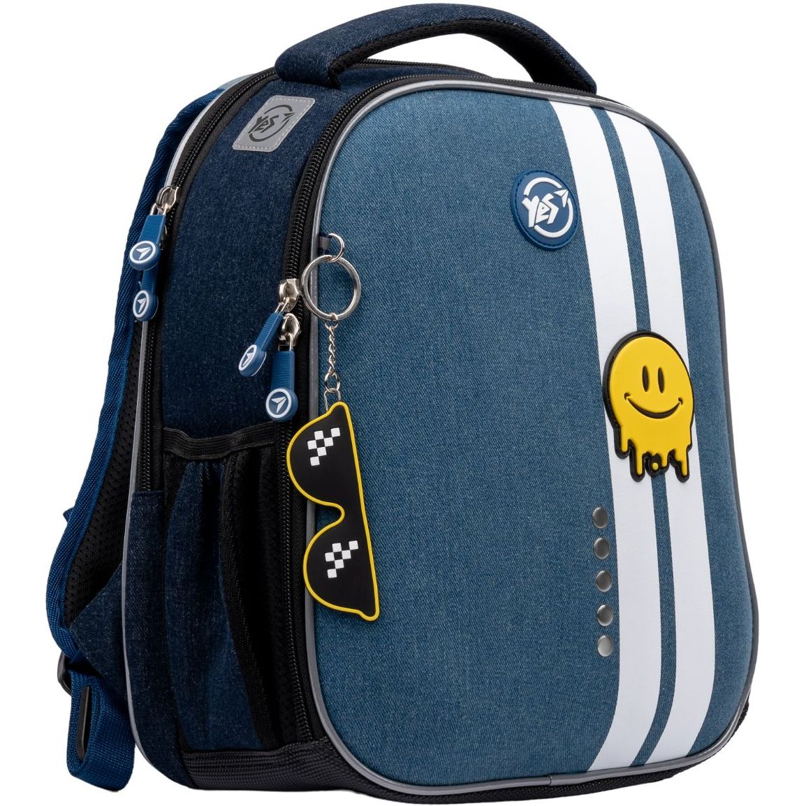 Рюкзак каркасний Yes H-100 Smiley World, синій (552223) - фото 2