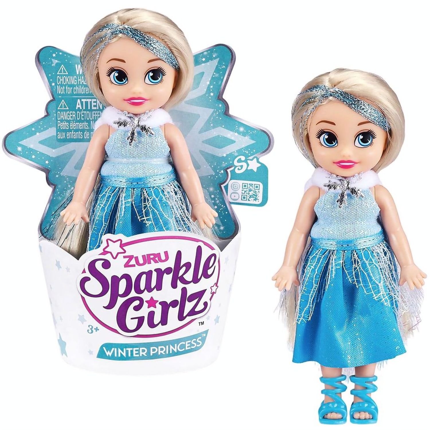 Кукла Zuru Sparkle Girlz Зимняя принцесса Айси, 12 см (Z10031-2) - фото 2