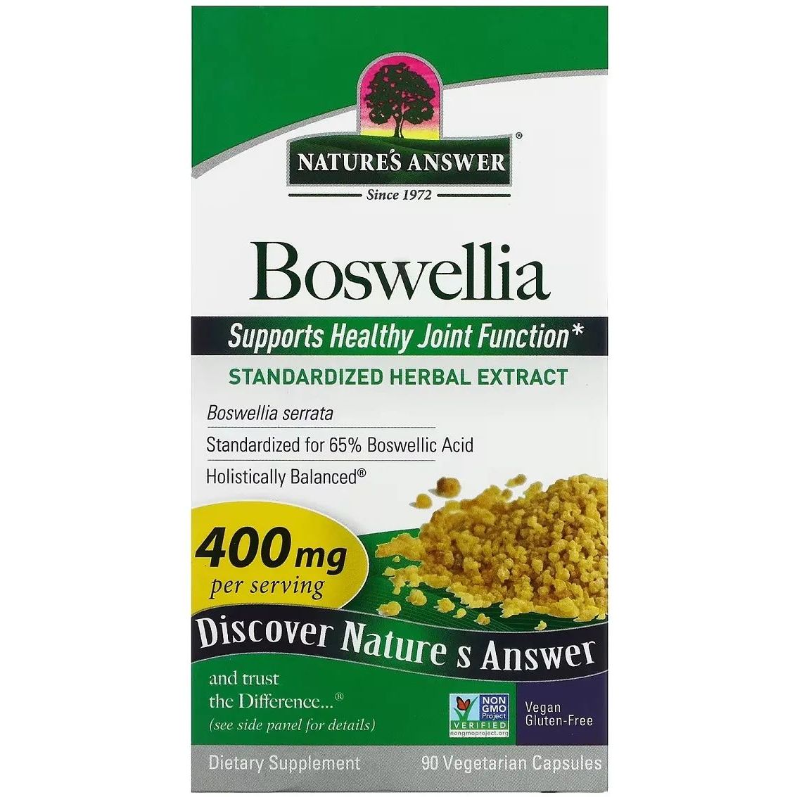 Босвелія Nature's Answer Boswellia 400 мг 90 вегетаріанських капсул - фото 2