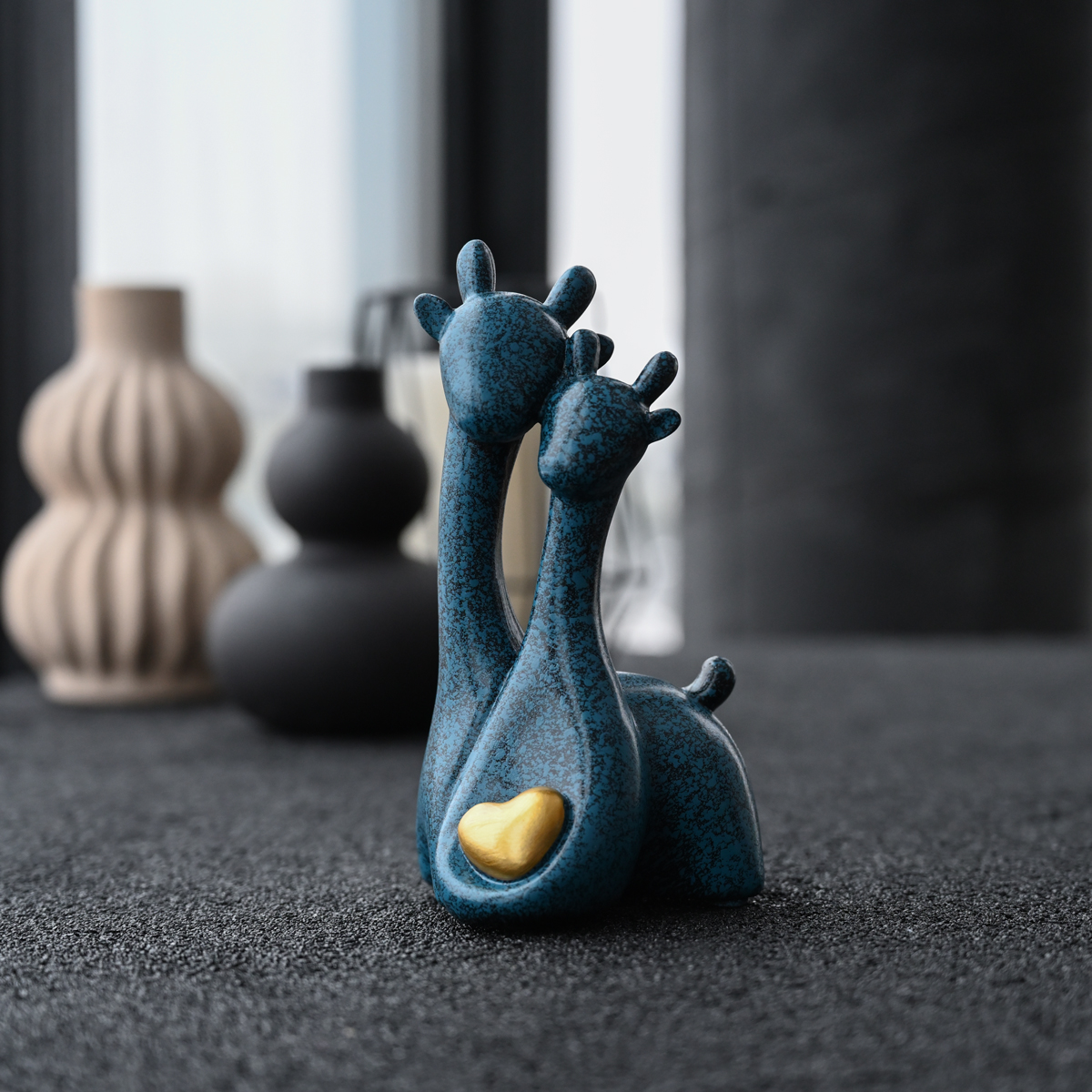 Декоративна статуетка MBM My Home Жирафи синя (DH-ST-20 BLUE) - фото 3