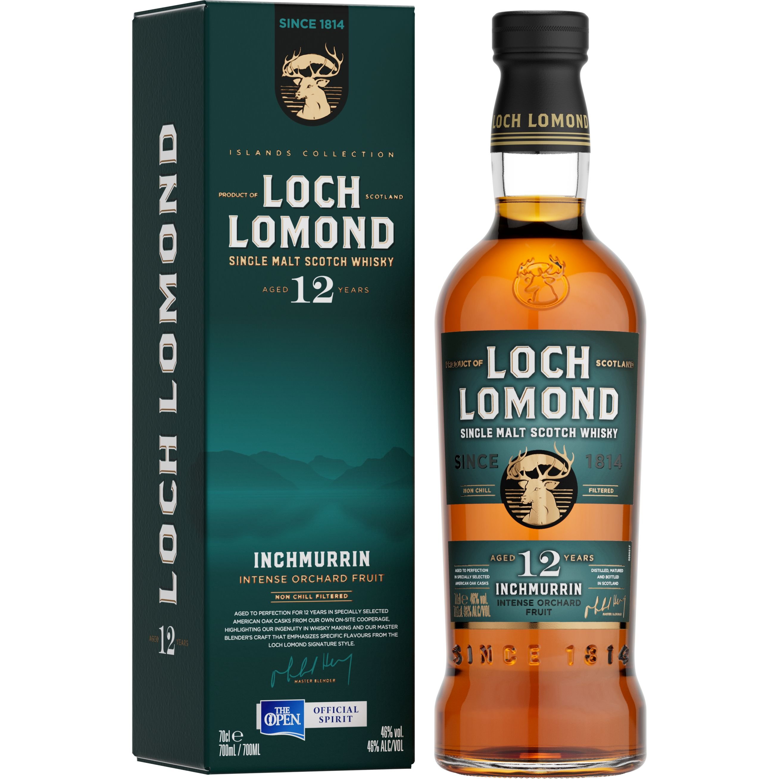 Виски Loch Lomond 12 yo Inchmurrin Single Malt Scotch Whisky 46% 0.7 л, в подарочной упаковке - фото 1