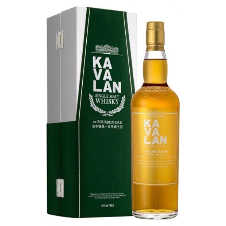 Виски Kavalan Ex-Bourbon Oak Single Malt Taiwan Whisky, в подарочной упаковке, 46%, 0.7 л - фото 1