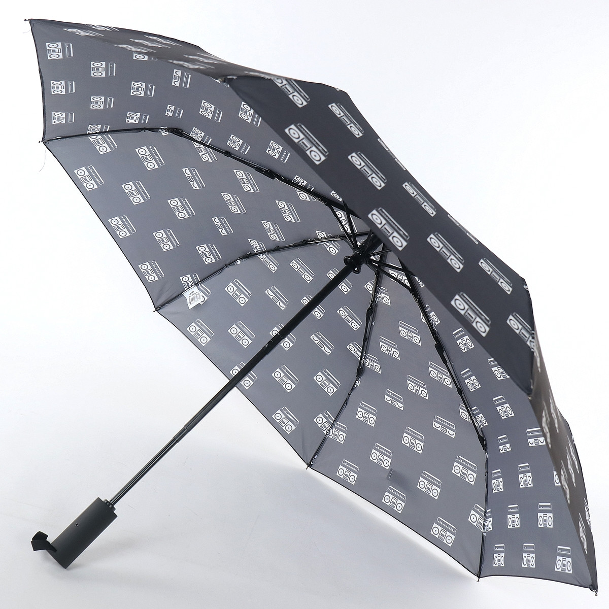 Женский складной зонтик полный автомат Art Rain 100 см черный - фото 3