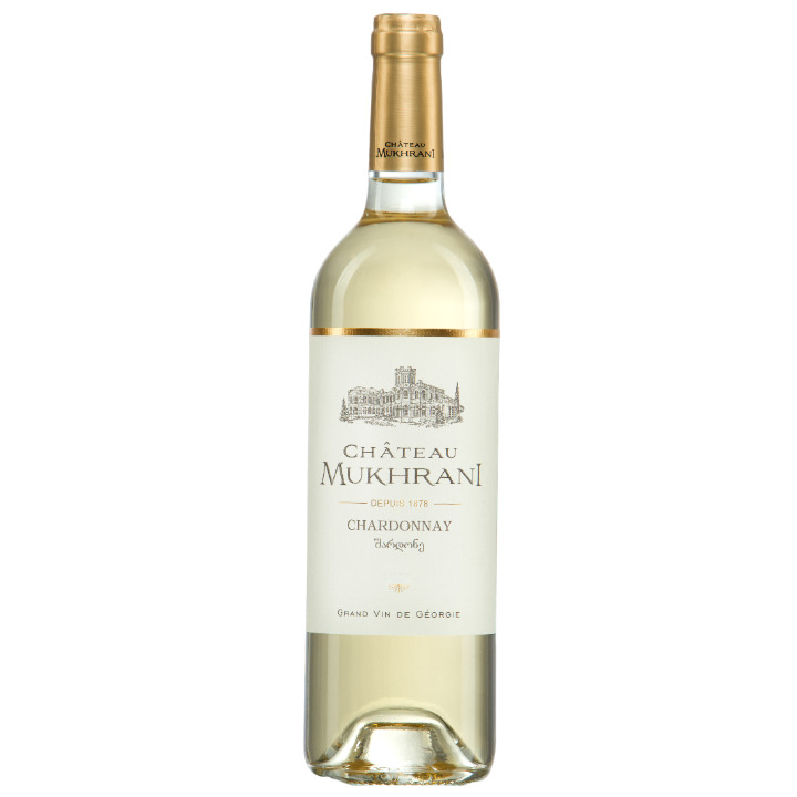 Вино Chateau Mukhrani Chardonnay, біле, сухе, 11-14,5%, 0,75 л (560985) - фото 1