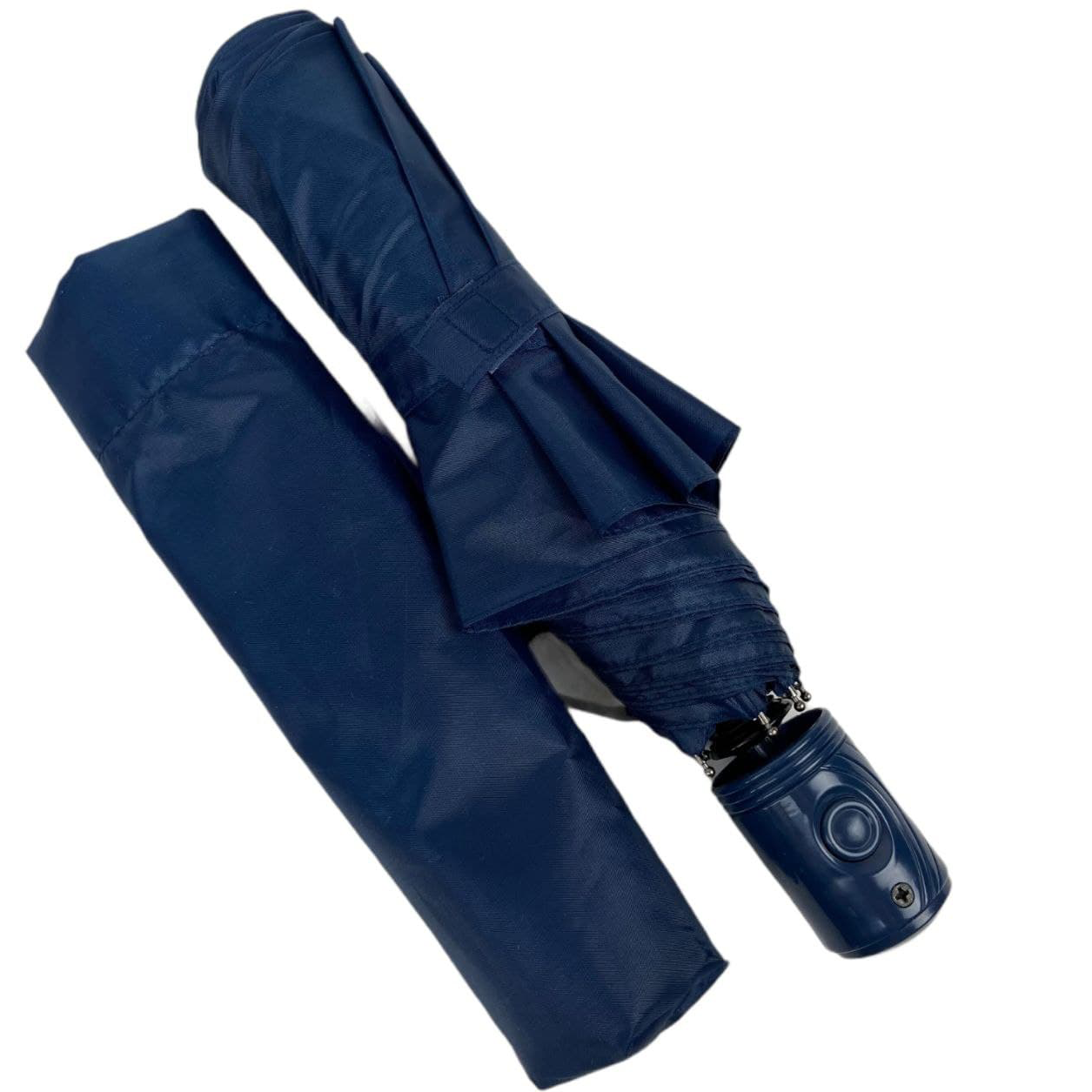 Жіноча складана парасолька напівавтомат S&L 98 см синя - фото 6