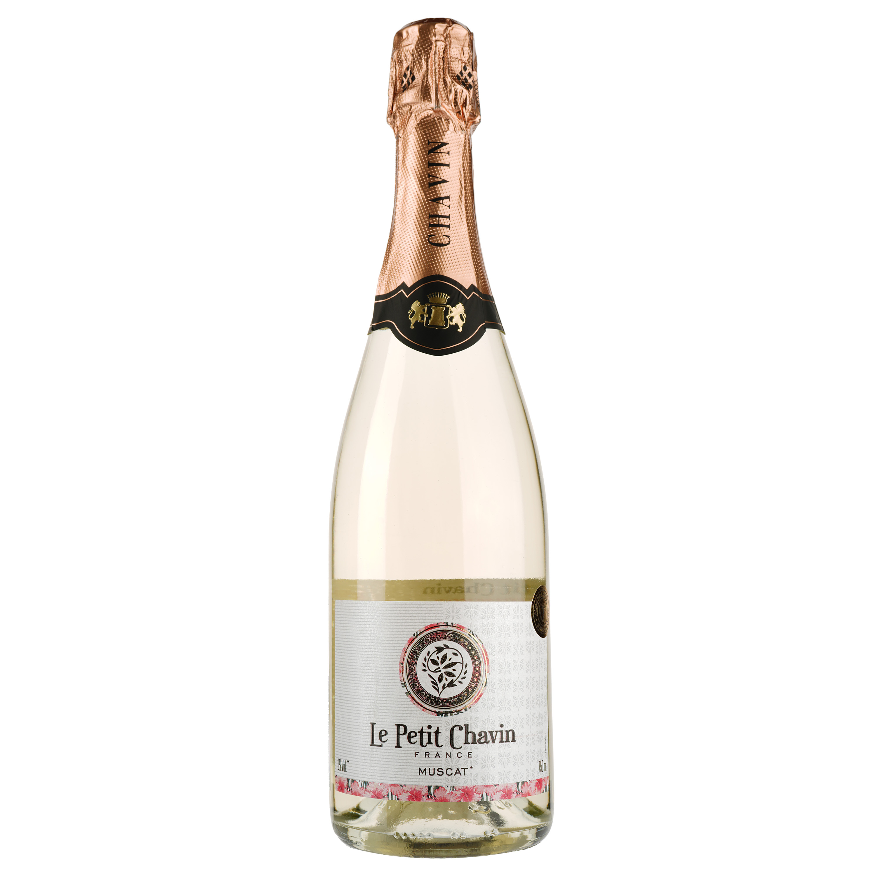 Вино игристое Le Petit Chavin Muscat Sparkling, белое, полусладкое, безалкогольное, 0,75 л - фото 1