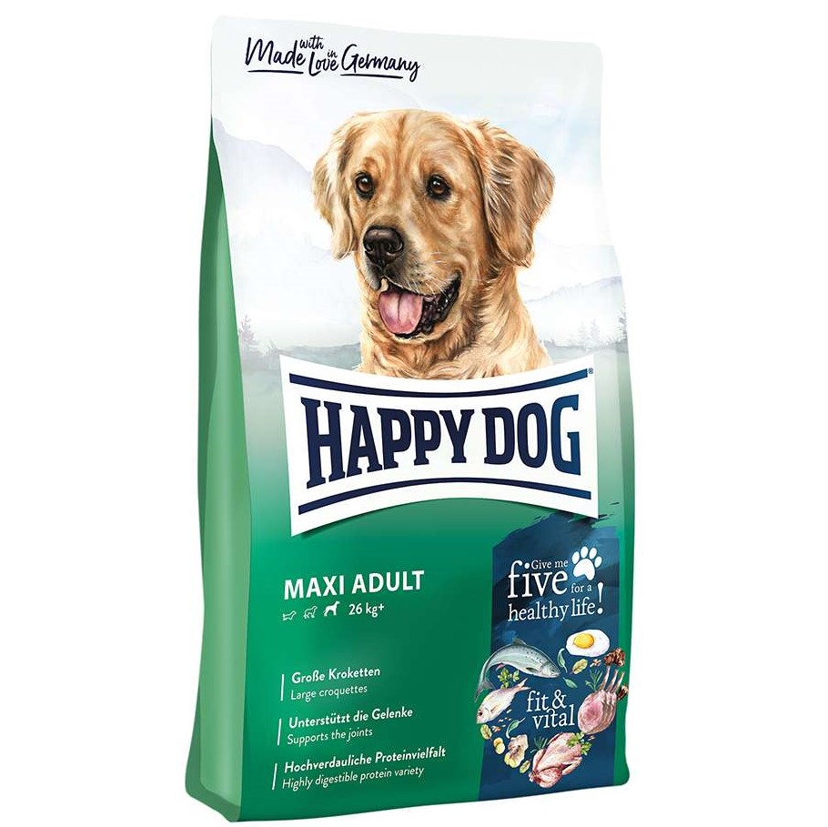 Сухой корм для собак крупных пород Happy Dog Fit&Well Maxi Adult, 14 кг (60761) - фото 1