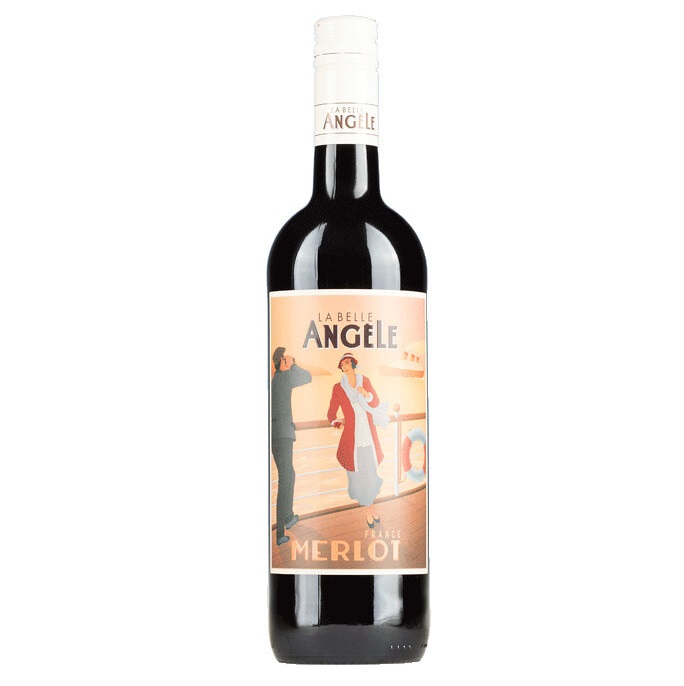 Вино Badet Clement La Belle Angele Merlot, червоне, сухе, 13%, 0,75 л (8000019948673) - фото 1