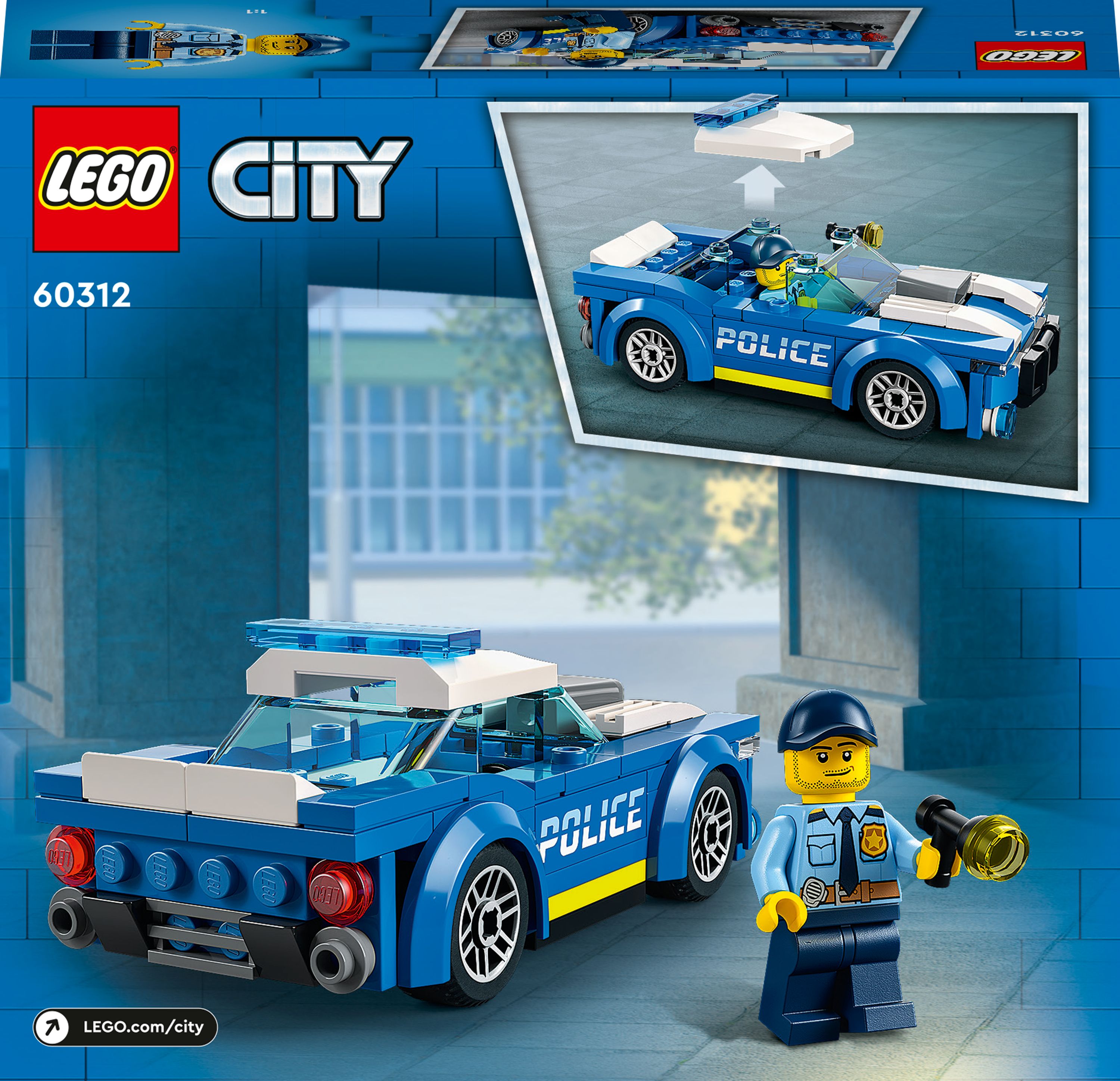 Конструктор LEGO City Полицейская машина, 94 деталей (60312) - фото 9