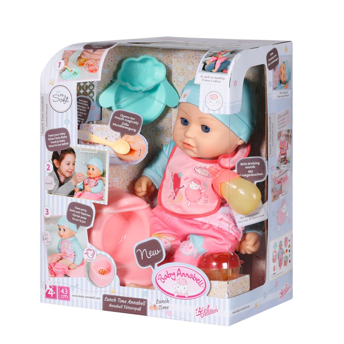 Интерактивная кукла Baby Annabell Ланч крошки Аннабель, с аксессуарами, 43 см (702987) - фото 12