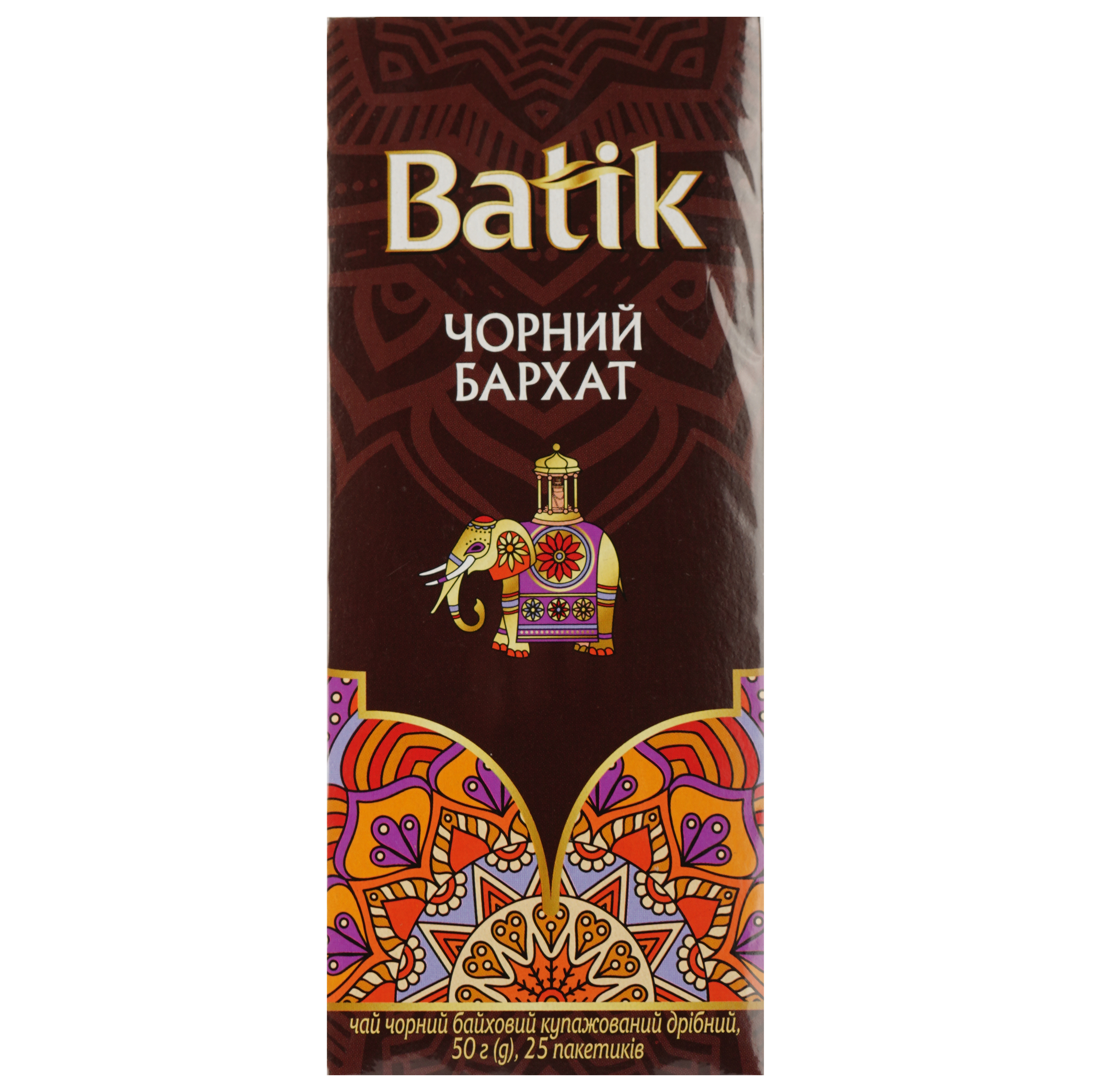 Чай чорний Batik Чорний бархат купажований, дрібний, 50 г - фото 1