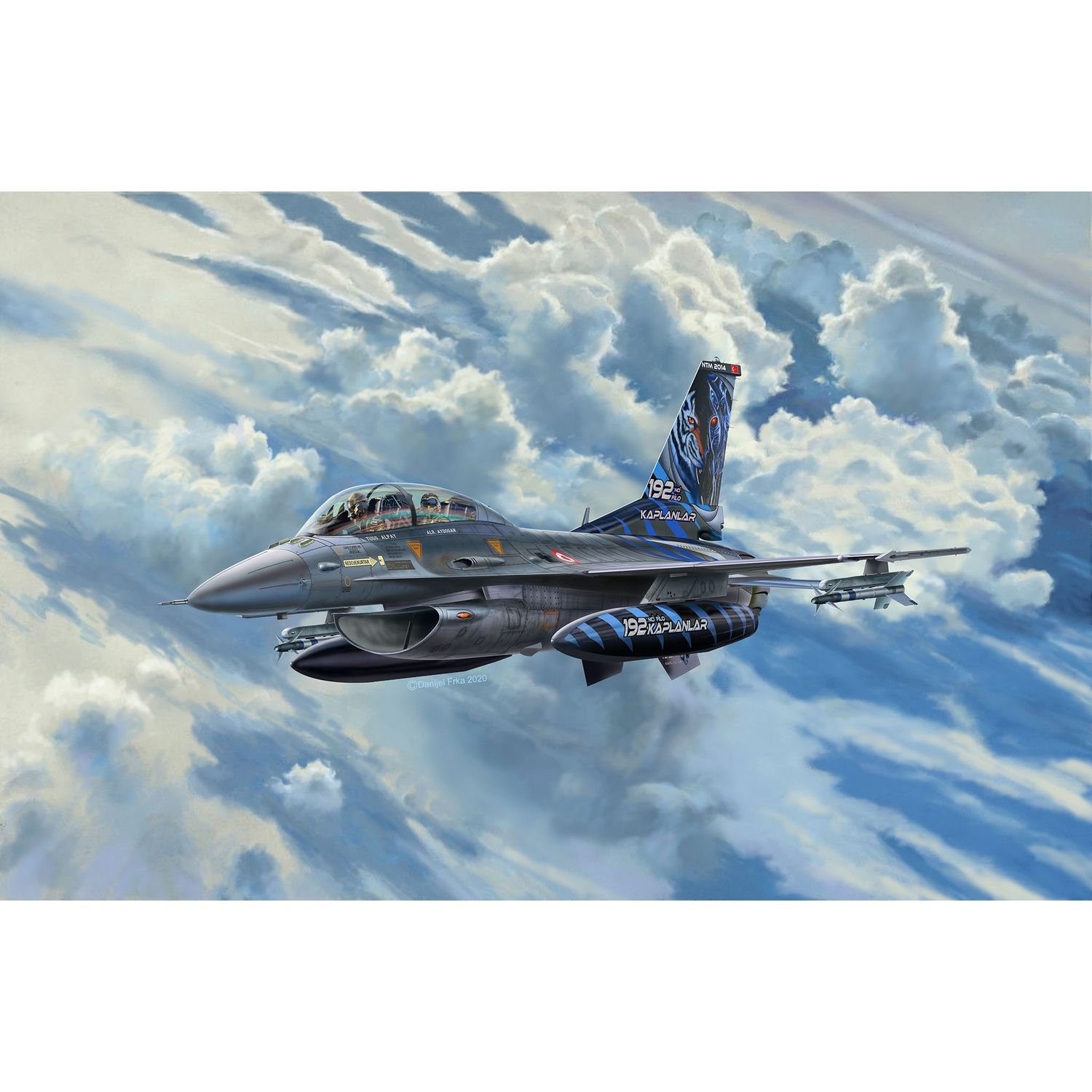 Збірна модель Revell Набір Літак F-16D Tigermeet 2014, рівень 4, масштаб 1:72, 130 деталей (RVL-63844) - фото 2