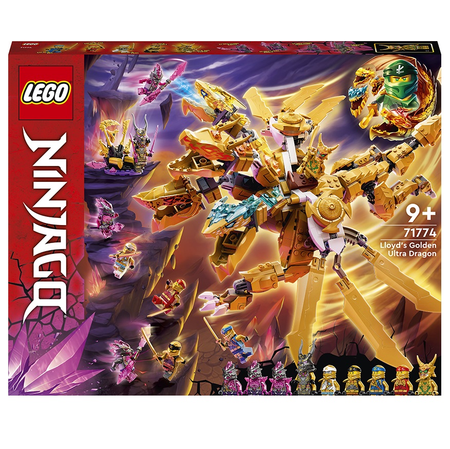 Конструктор LEGO Ninjago Золотой ультра дракон Ллойда, 989 детали (71774) - фото 1