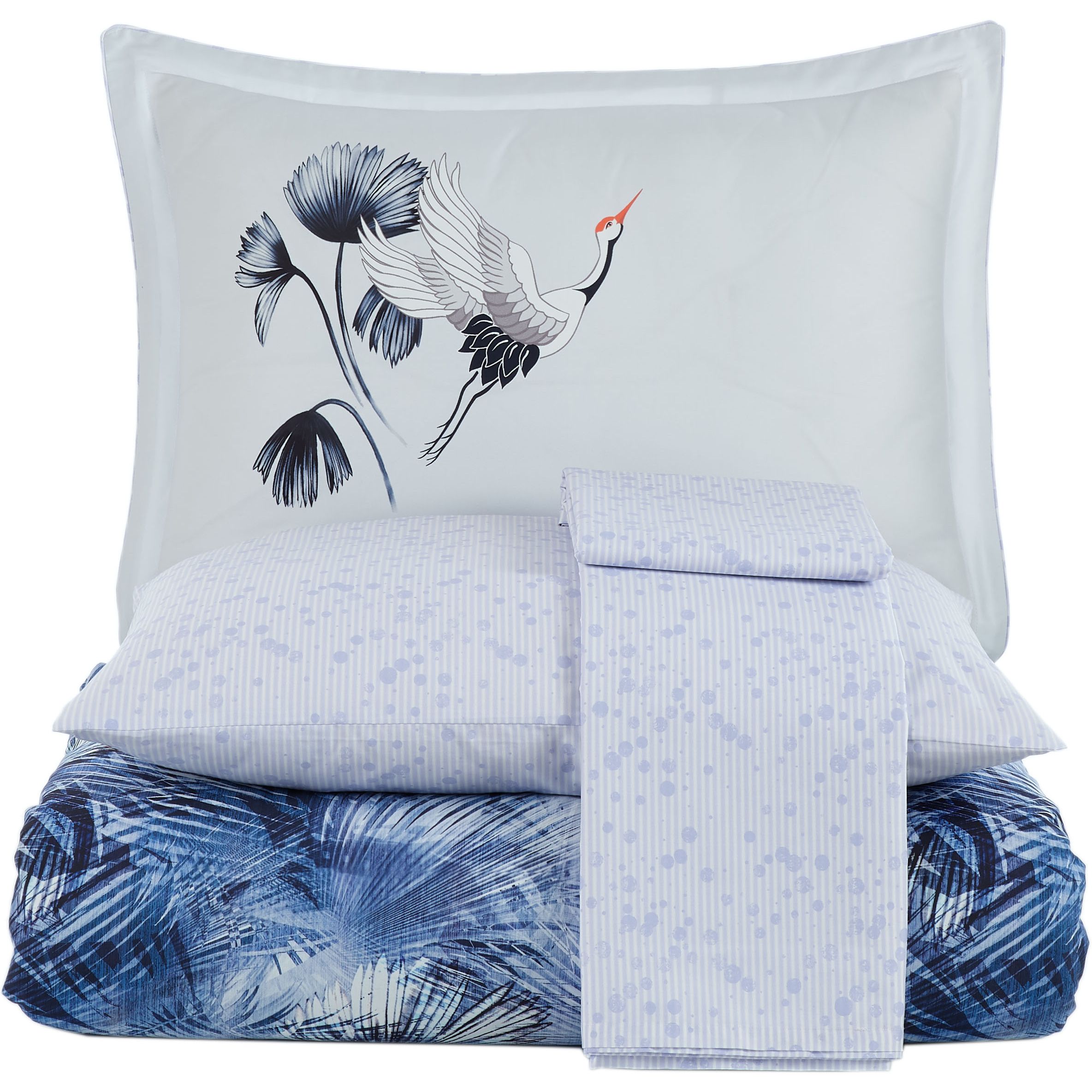 Комплект постельного белья Hobby Premium Sateen Lilian евро синий (606518_2,0) - фото 4