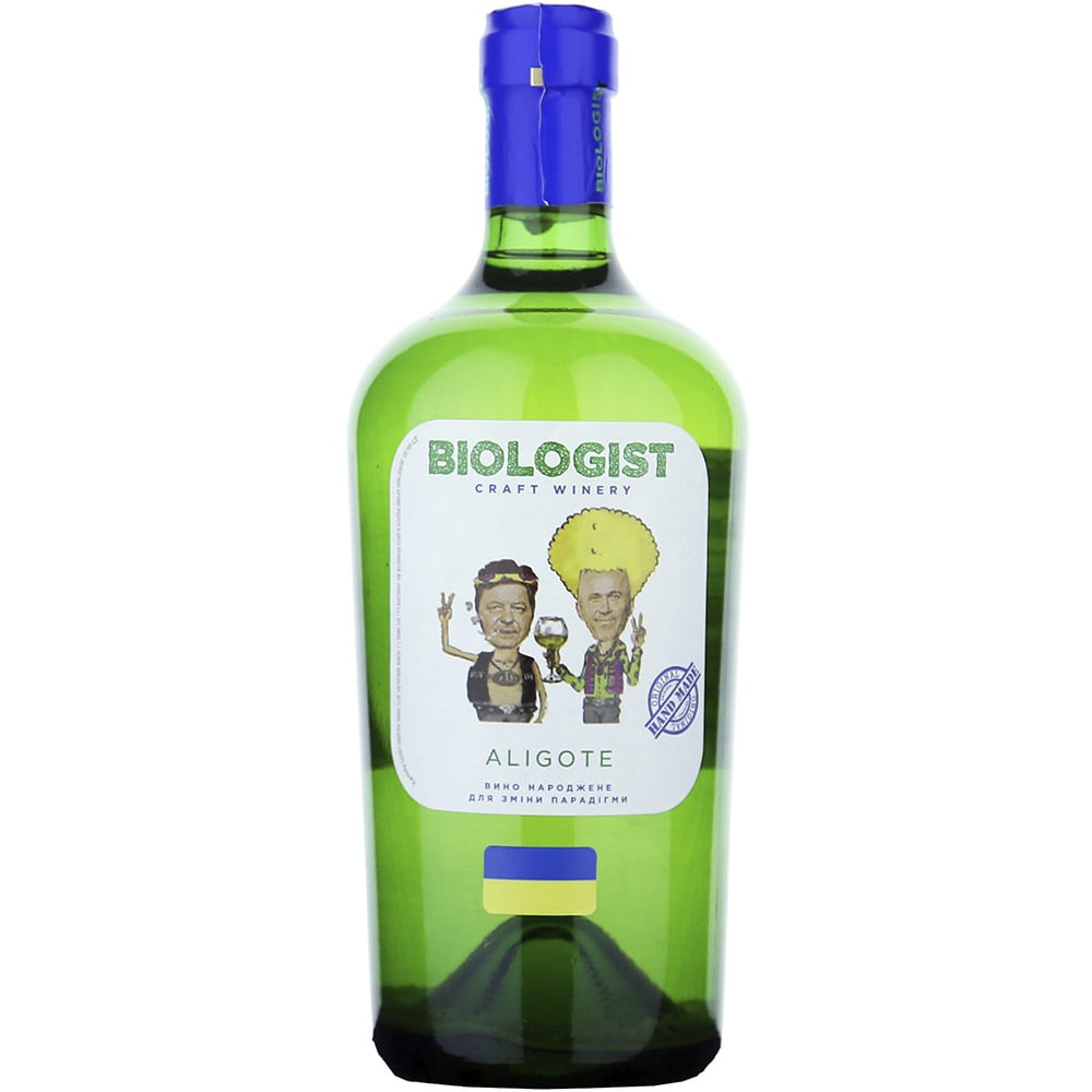 Вино Biologist Алиготе, белое, сухое, 0,75 л - фото 1