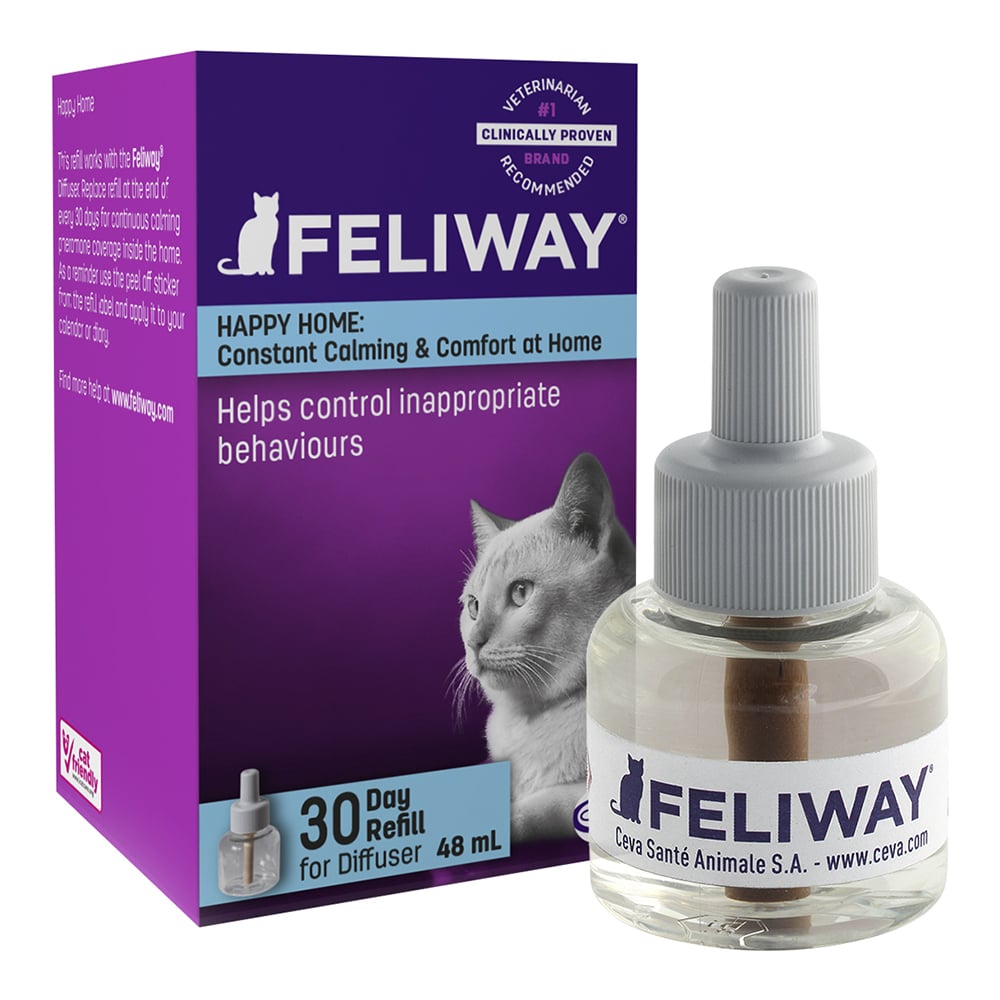 Успокаивающее средство для кошек во время стресса CEVA Feliway Classic, сменный блок, 48 мл - фото 1