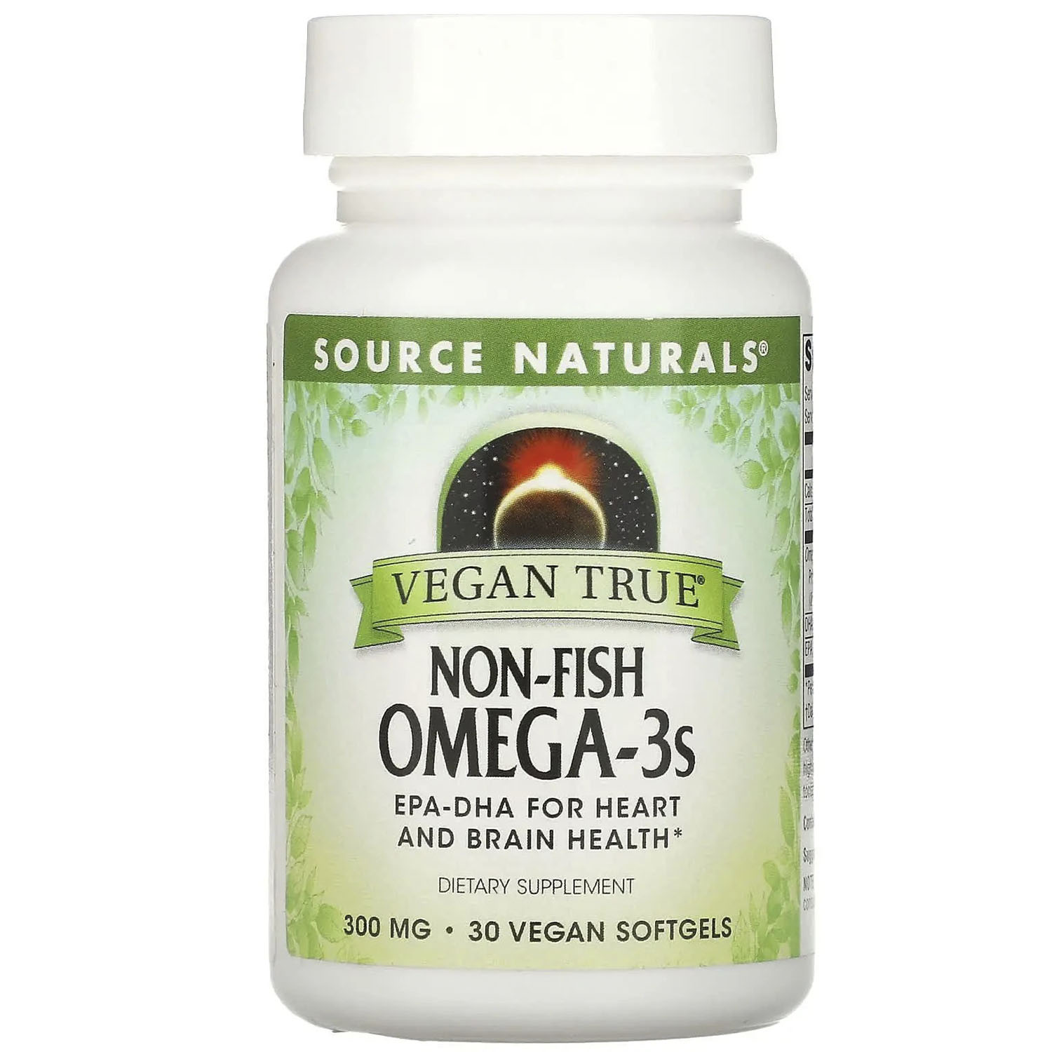 Омега-3 Source Naturals Non-Fish Omega-3, 300 мг из морских водорослей для веганов 30 капсул - фото 1