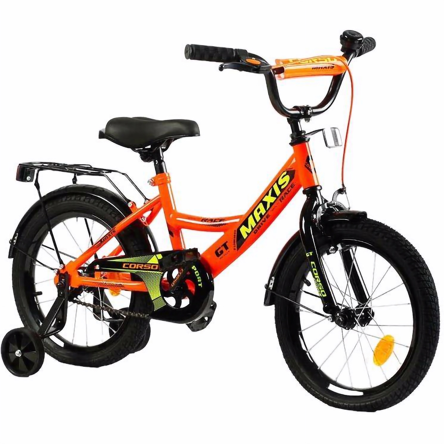 Дитячий велосипед Corso Maxis 16 дюймів помаранчевий 283785 - фото 1