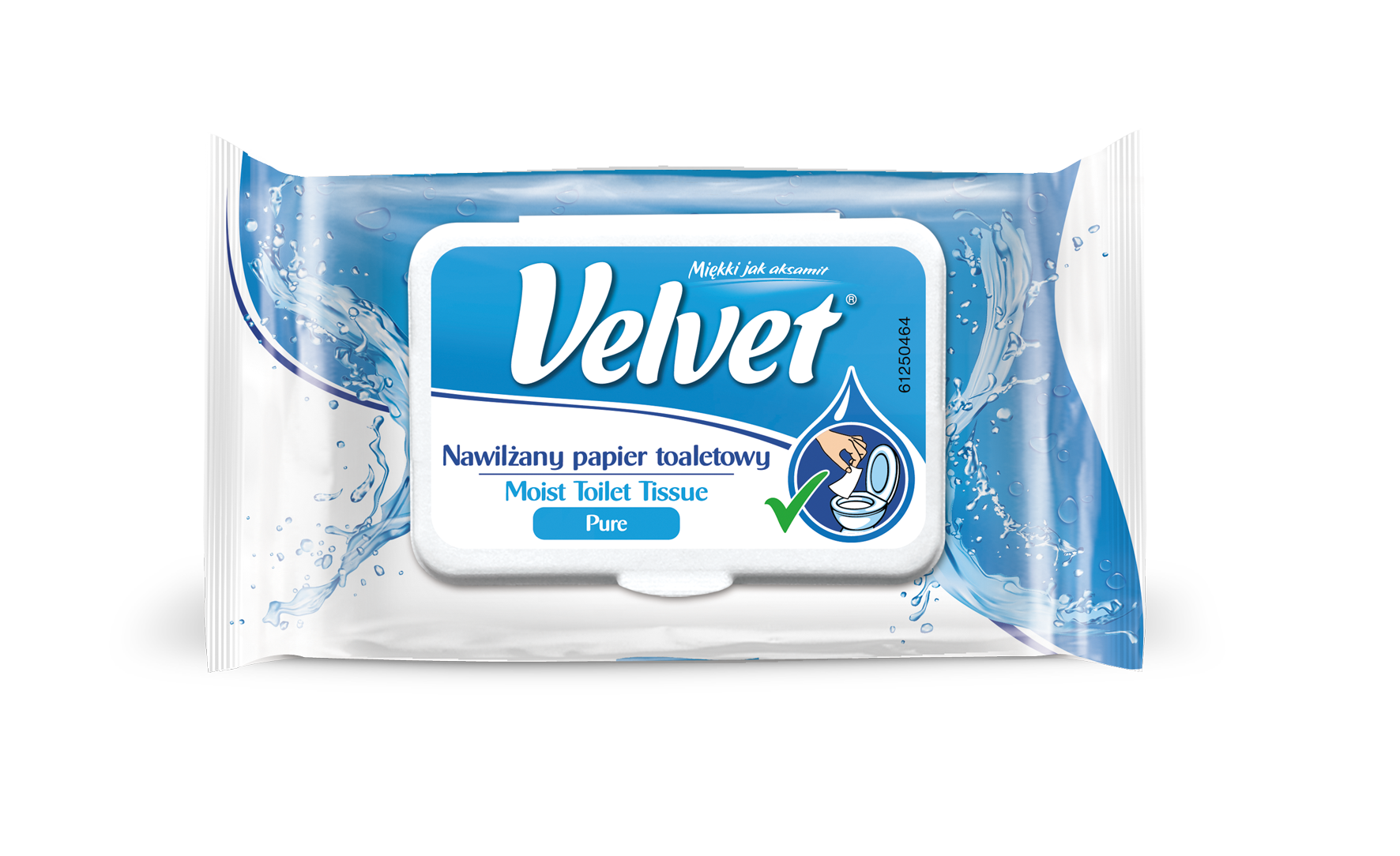 Влажная туалетная бумага Velvet Деликатная, 42 шт. (4500033) - фото 1