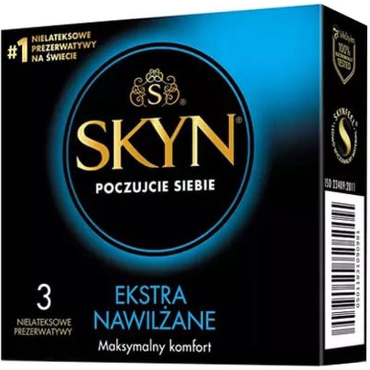 Презервативы Skyn ​​Extra Lube безлатексные 3шт. (ROZ6400230344) - фото 1