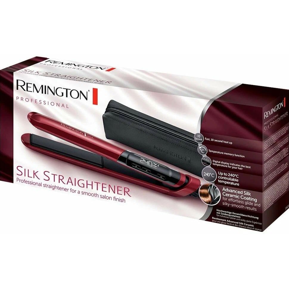 Выпрямитель Remington Silk Straightener S9600 черно-красный - фото 6