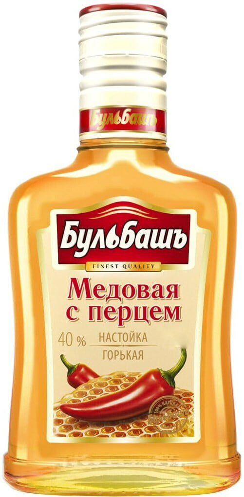 Настоянка гірка Бульбашъ Медова з перцем, 40%, 0,2 л (826417) - фото 1