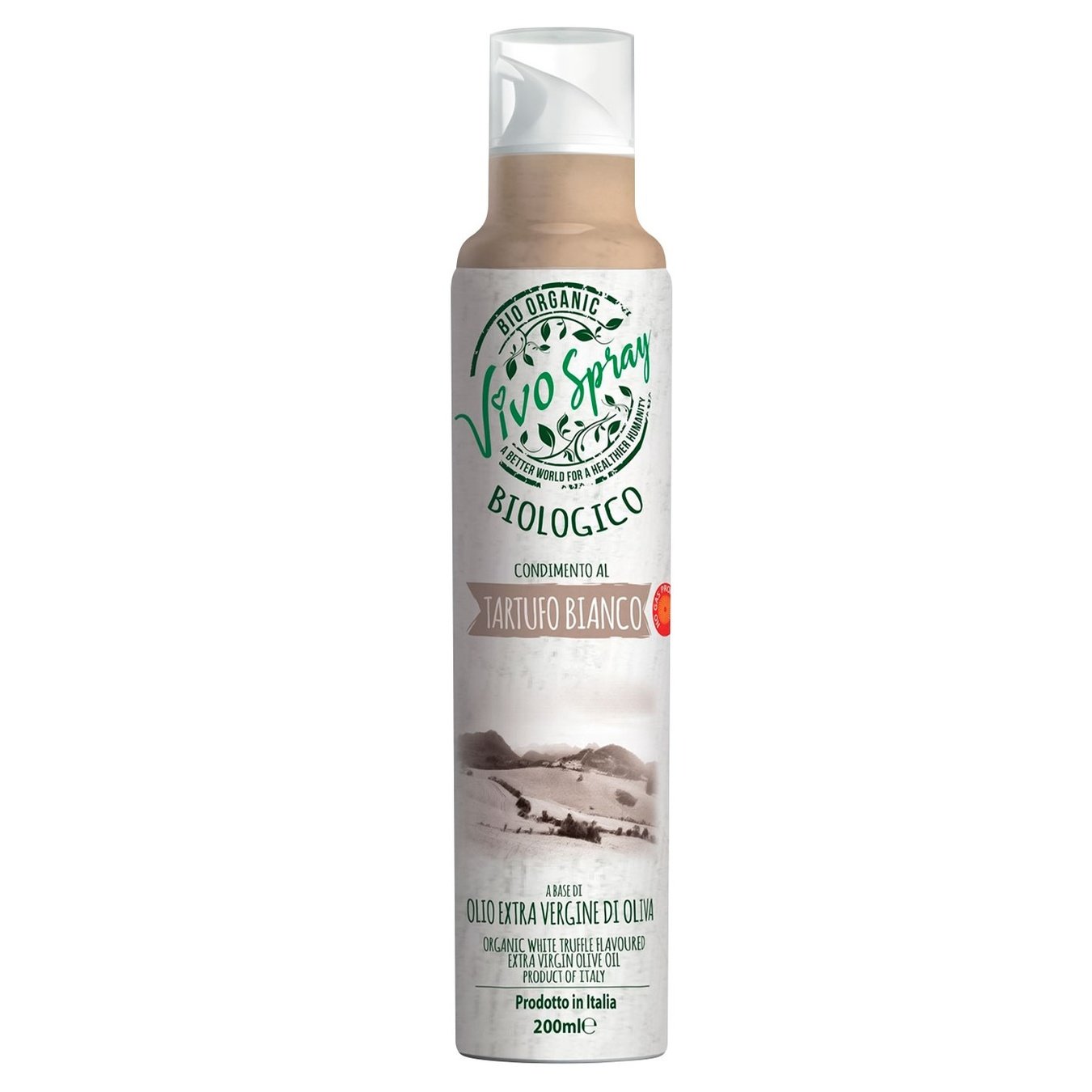 Оливковое масло Vivo Spray Extra Virgin органическое с ароматом белого трюфеля спрей 200 мл - фото 1
