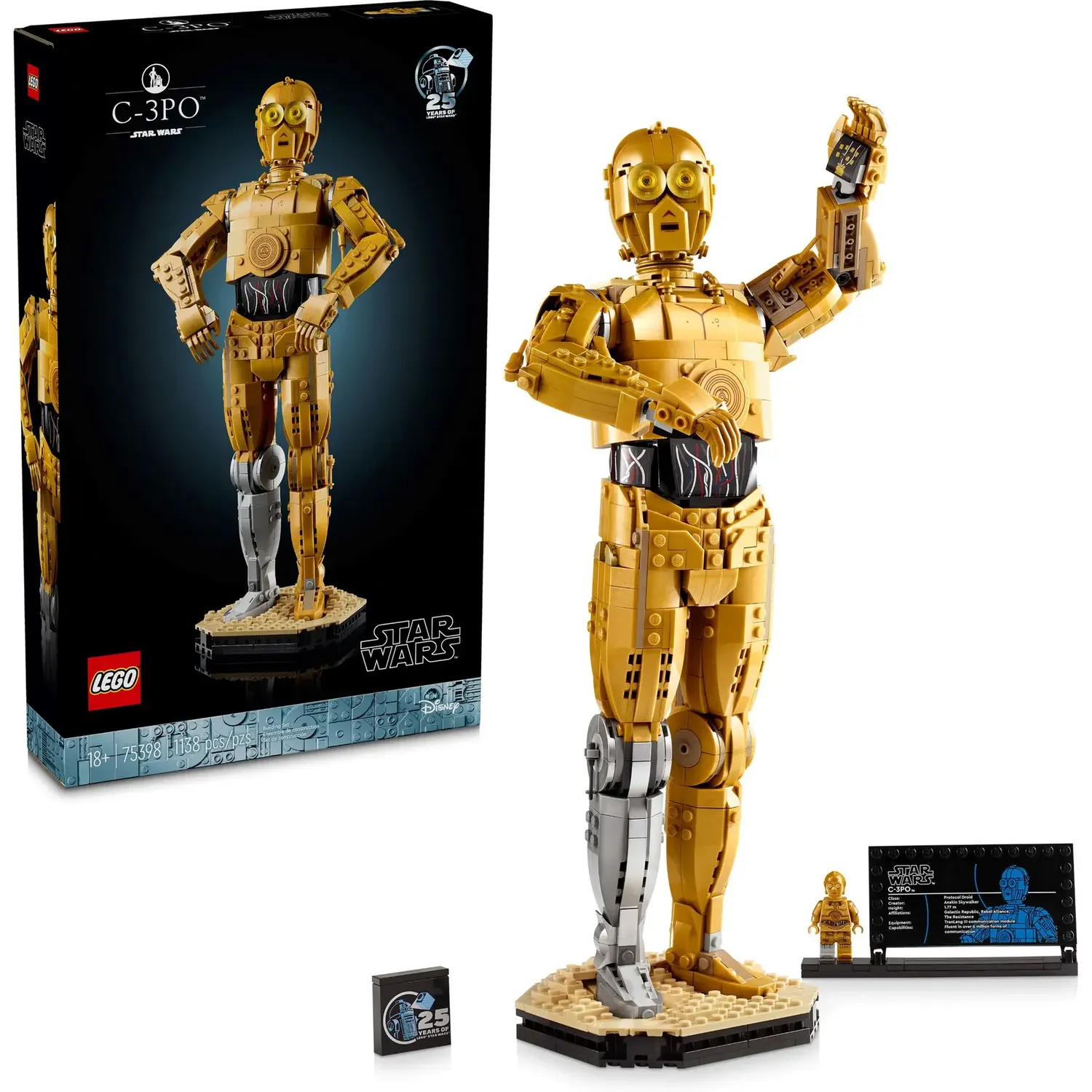 Конструктор LEGO Star Wars C-3PO 1138 деталей (75398) - фото 4