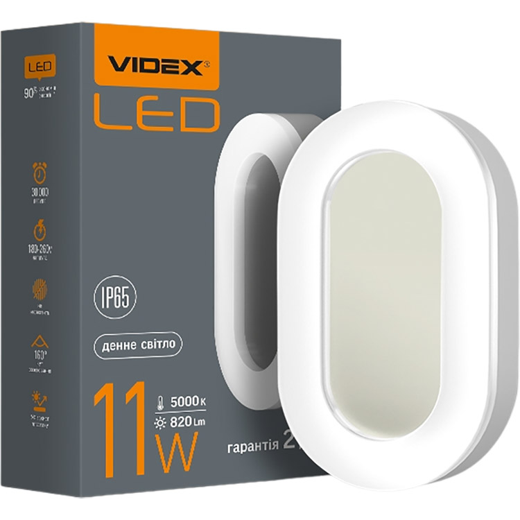 Світильник Videx LED Art IP65 11W 5000K овальний (VL-BHFO-115) - фото 1