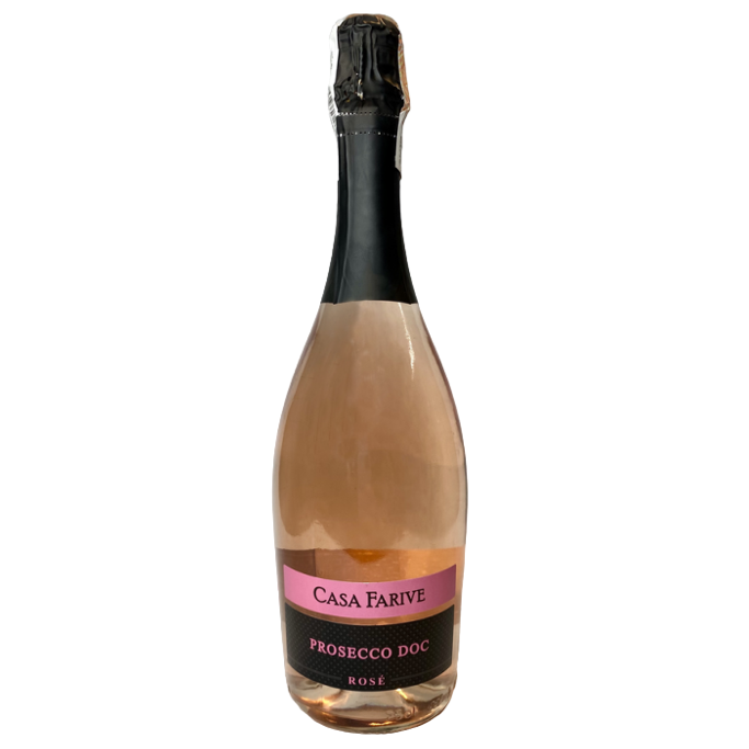 Вино игристое Casa Farive Prosecco DOC Rose Brut, розовое, сухое, 0,75 л - фото 1