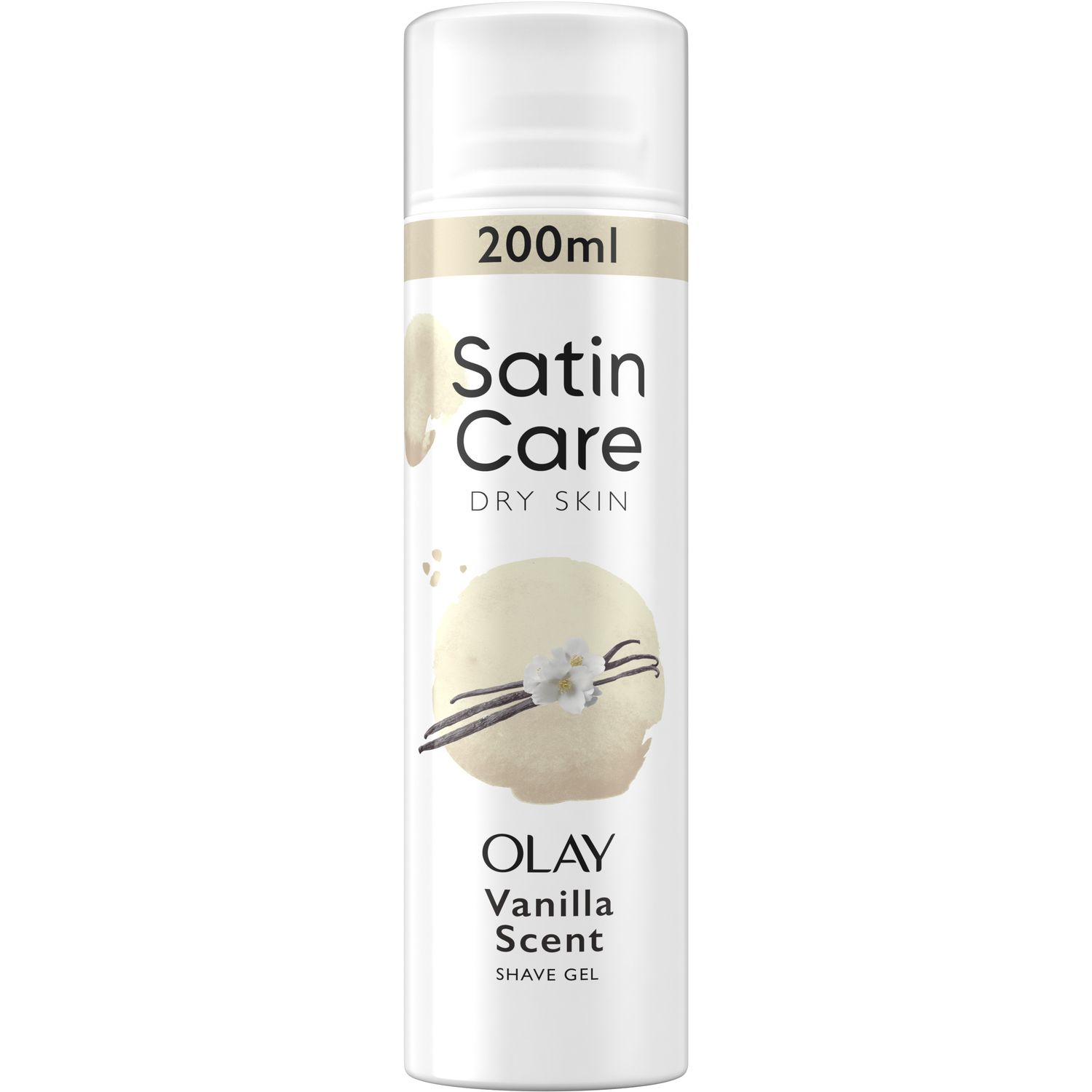 Гель для гоління Gillette Satin Care Olay Vanilla Cashmere, для жінок, 200 мл - фото 1