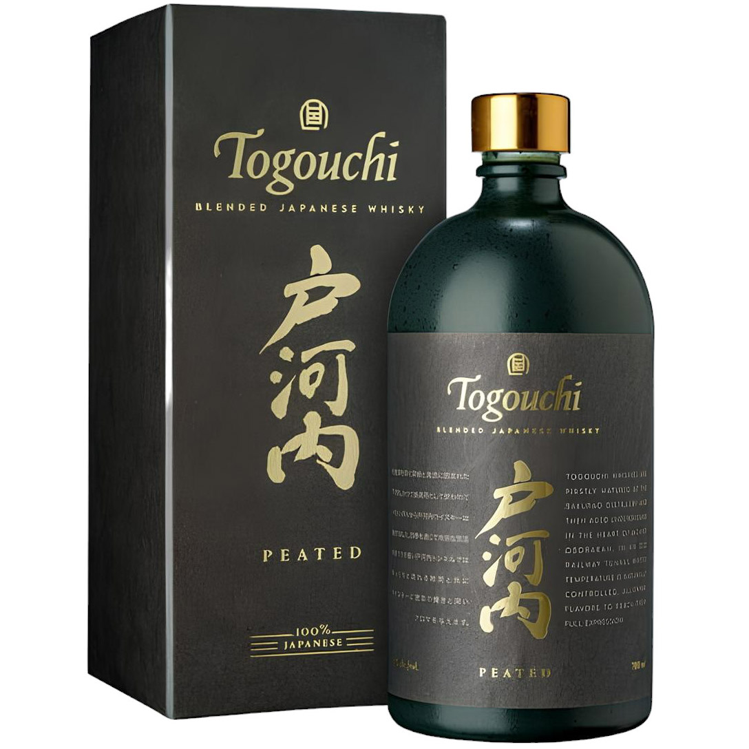 Виски Togouchi Peated Japanese Blended Whisky 40% 0.7 л в подарочной упаковке - фото 1