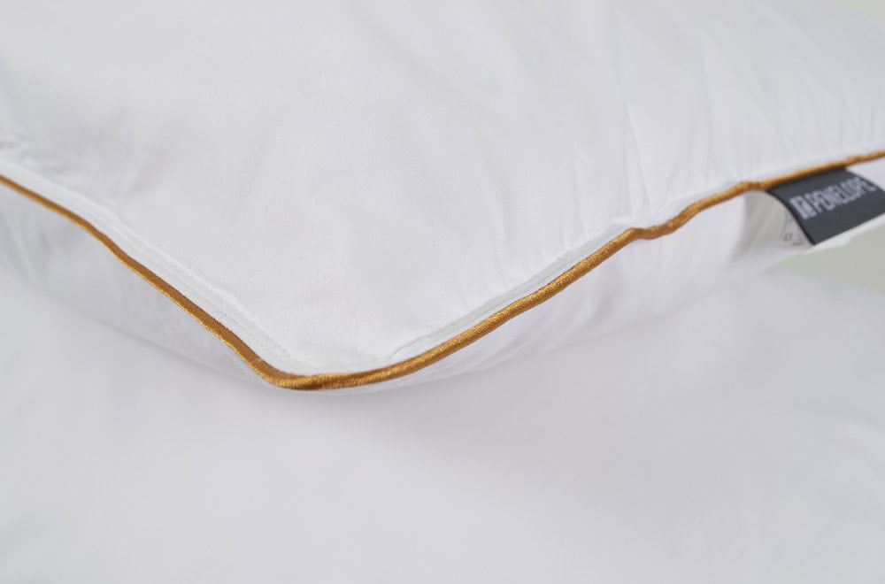 Подушка Penelope Bronze, пуховая, 90х50 см, белая (svt-2000022307901) - фото 5
