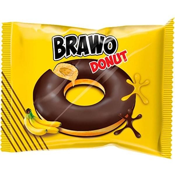Кекс Ani Brawo Donut банановий в глазурі 50 г (903281) - фото 1