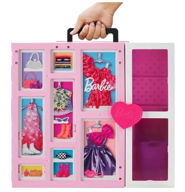 Двухэтажный шкаф мечты Barbie с куклой, 30 предметов (HGX57) - фото 2