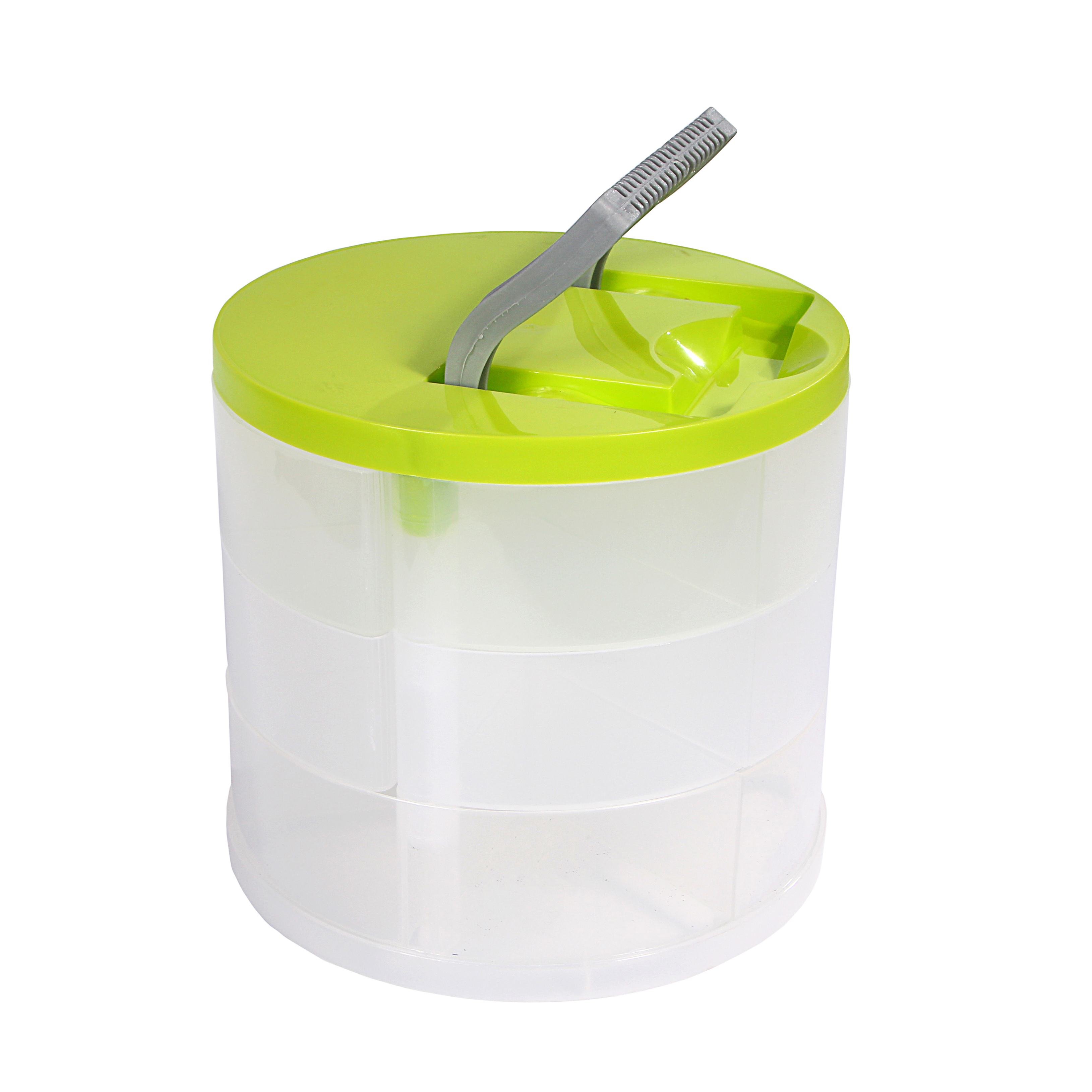 Ящик пластиковый круглый Heidrun Даймикс, 20х18 см, салатовый (700) - фото 1