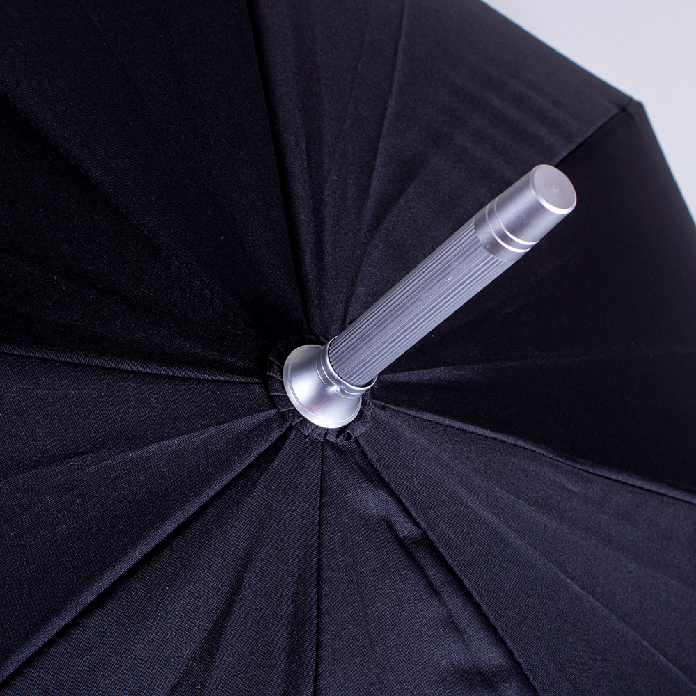 Чоловіча парасолька-палиця напівавтомат Fare 107 см чорна - фото 4