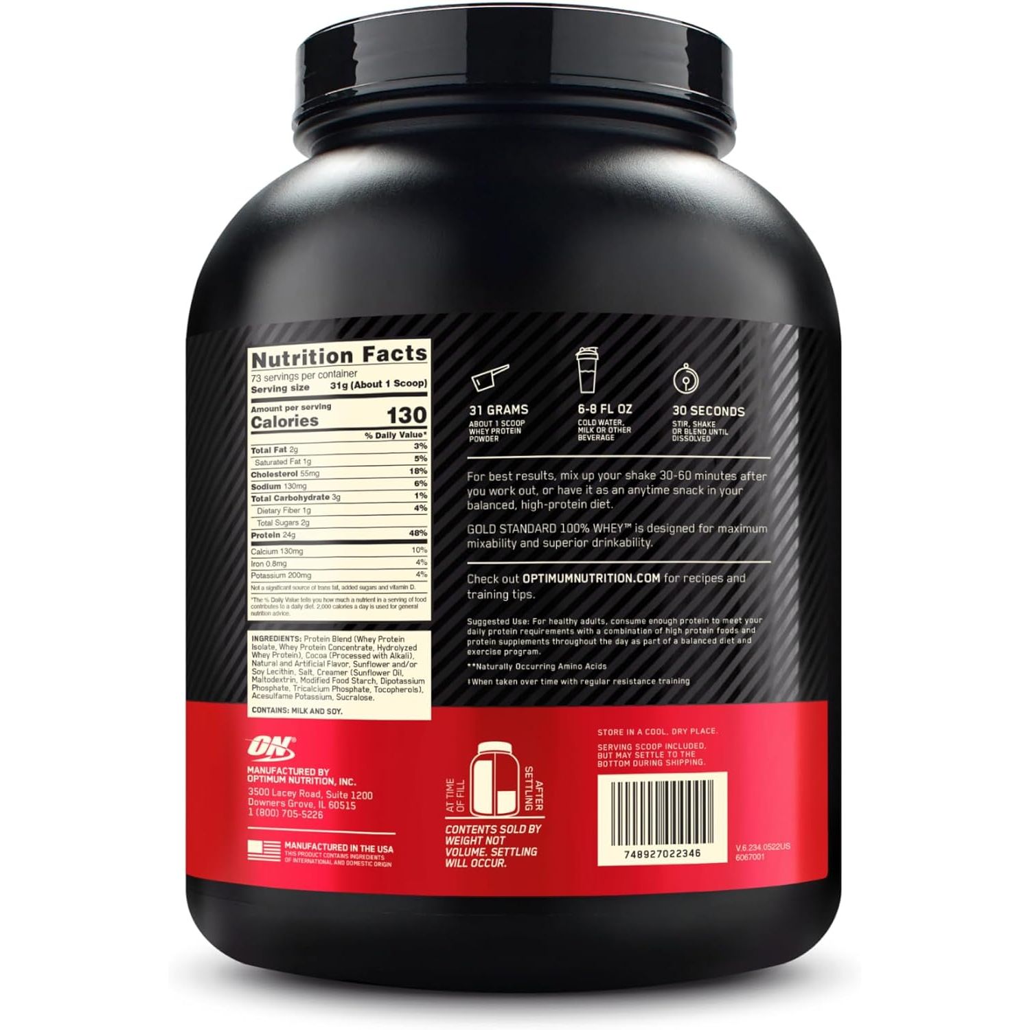 Сироватковий протеїн Optimum Nutrition Whey Gold Standard Chocolate malt 2.27 кг - фото 2