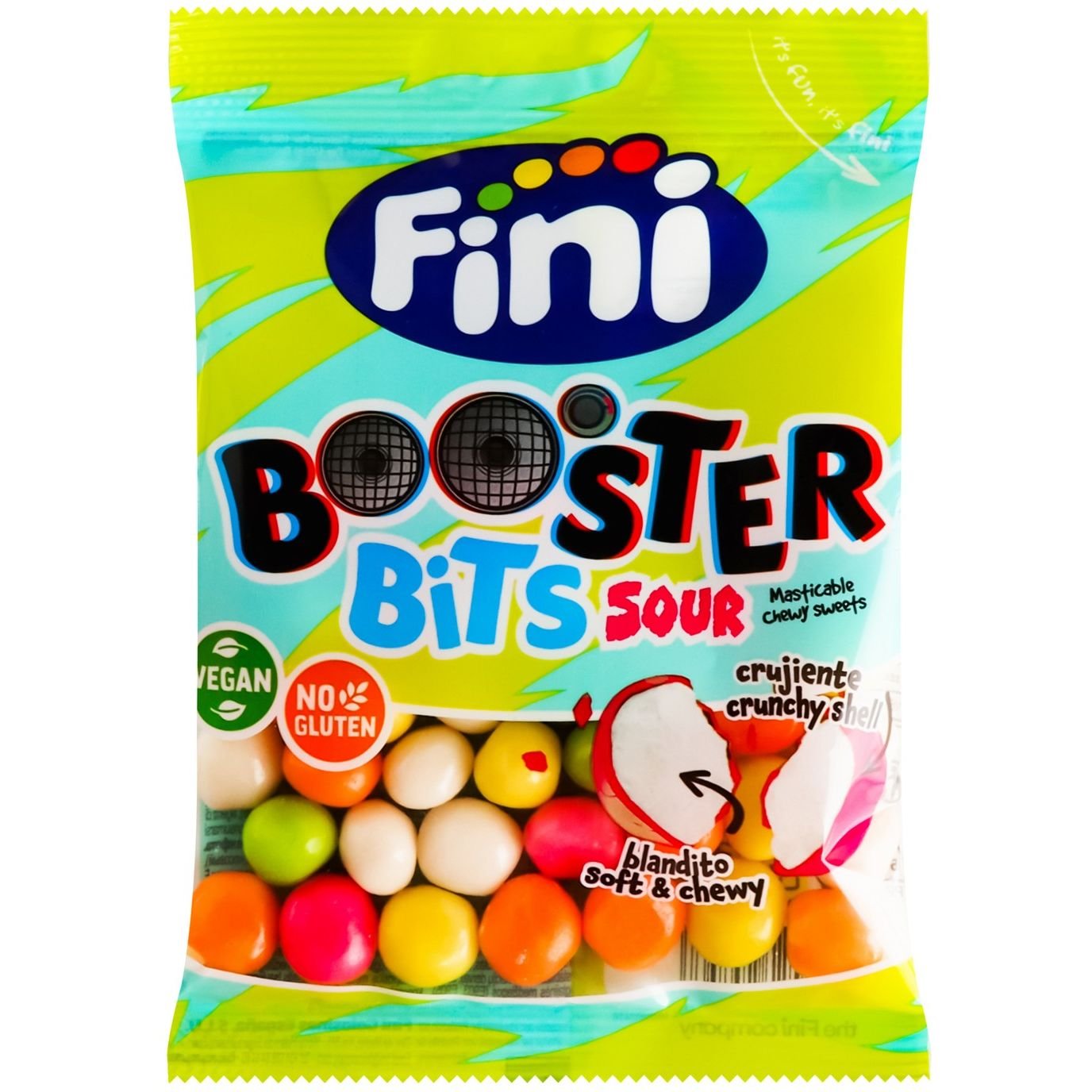 Цукерки Fini Booster Bits Sour желейні 90 г (924074) - фото 1