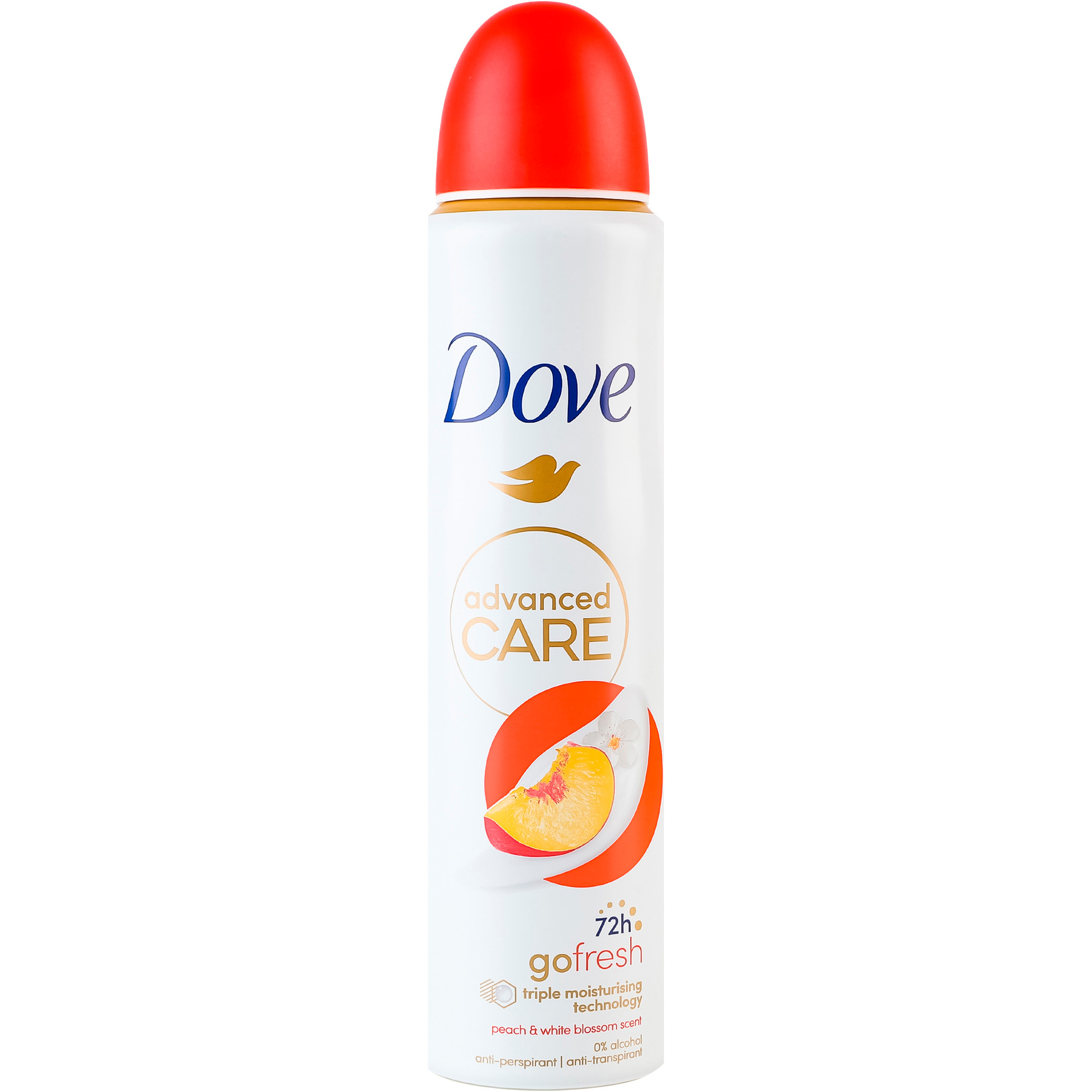 Антиперспирант Dove Go Fresh 72h Персик и белые цветы аэрозоль 150 мл - фото 1