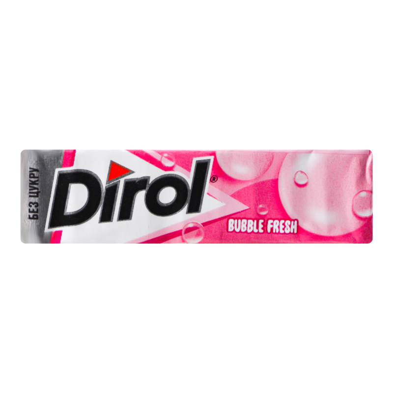 Жувальна гумка Dirol Bubble Fresh зі смаком фруктів та м'яти, 14 г (887705) - фото 1