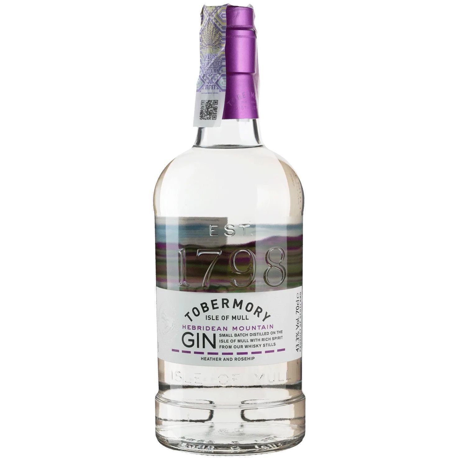 Джин Tobermory Mountain Gin 43.3% 0.7 л - фото 1