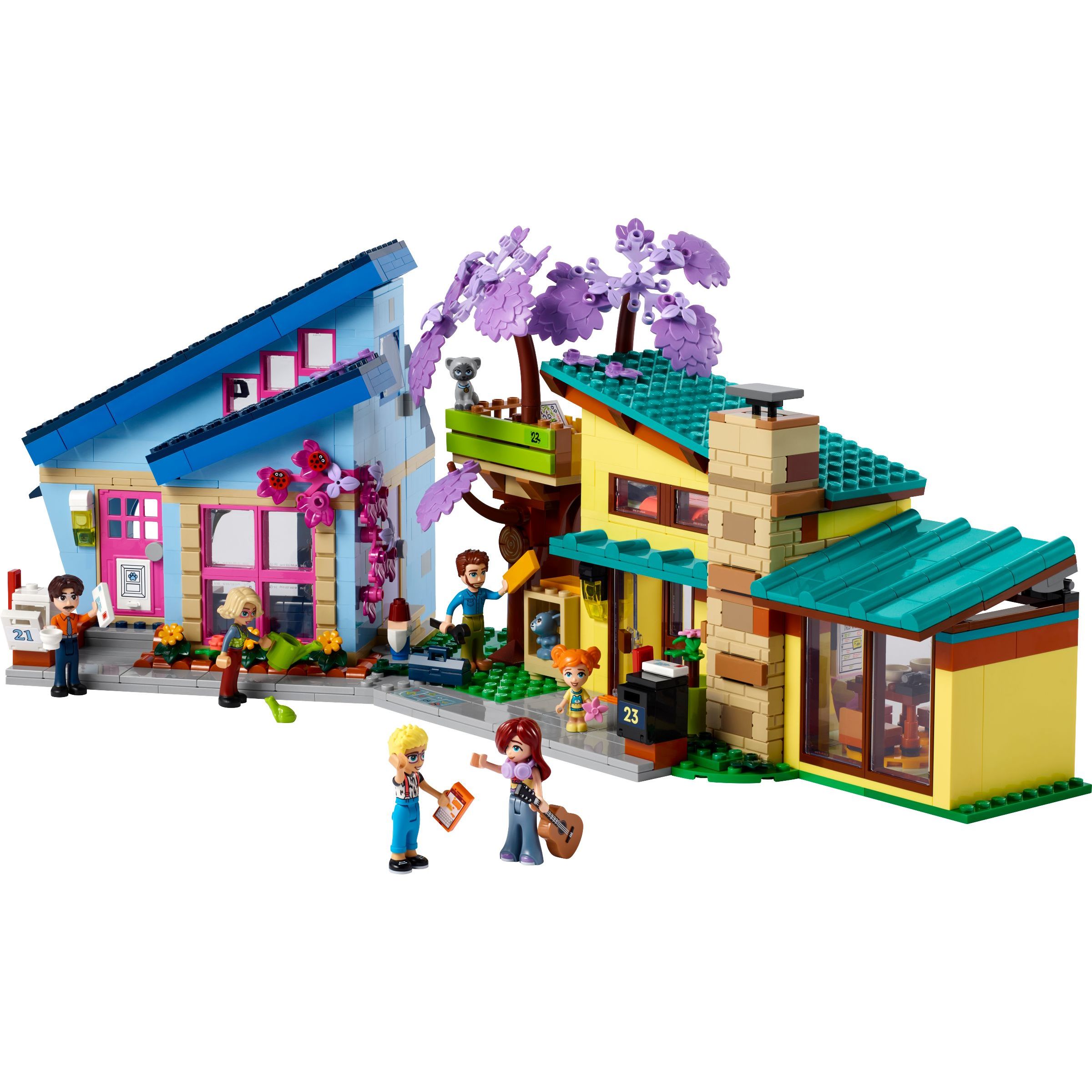 Конструктор LEGO Friends Родинні будинки Оллі й Пейслі 1126 деталі (42620) - фото 3